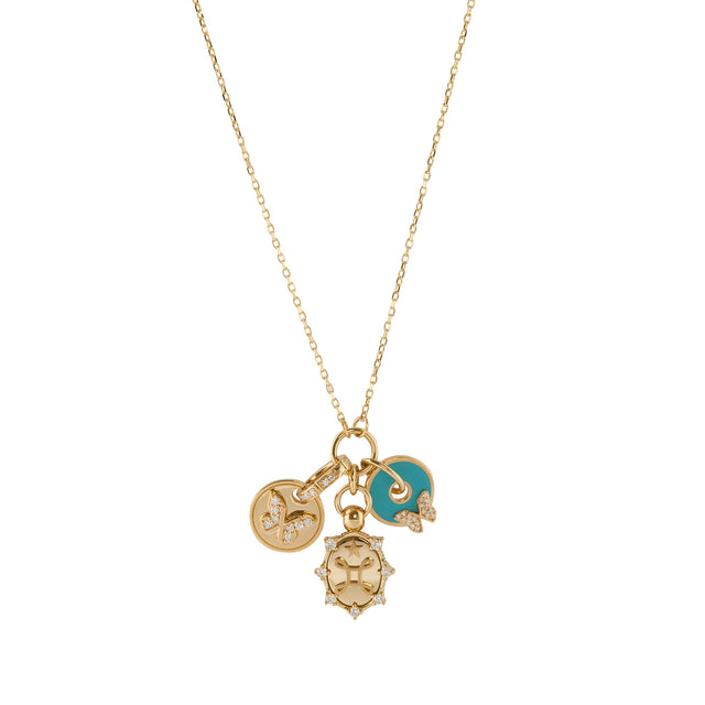 Foundrae Mini Story Necklace - Reverie & Love - Necklaces - Broken English Jewelry