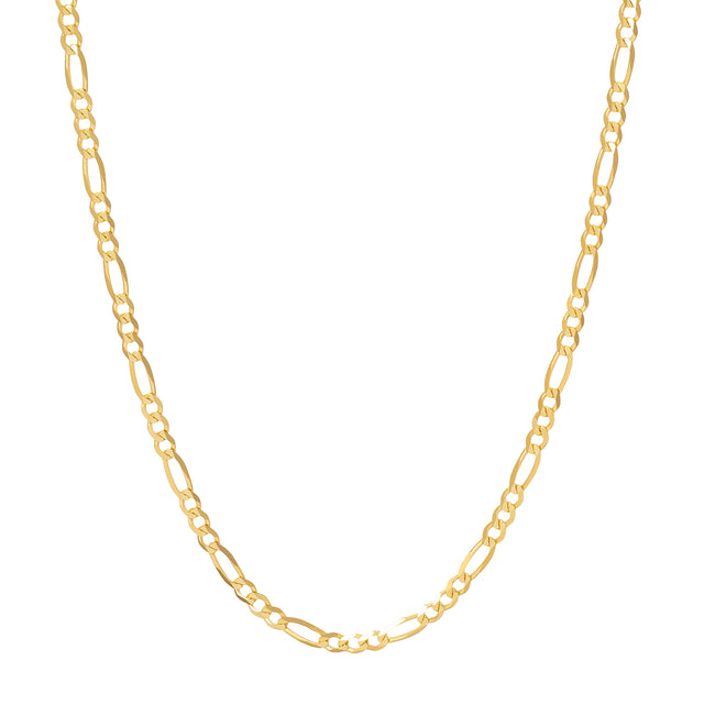 BE Jewelry 18" Figaro Chain - 3mm - Necklaces - Broken English Jewelry