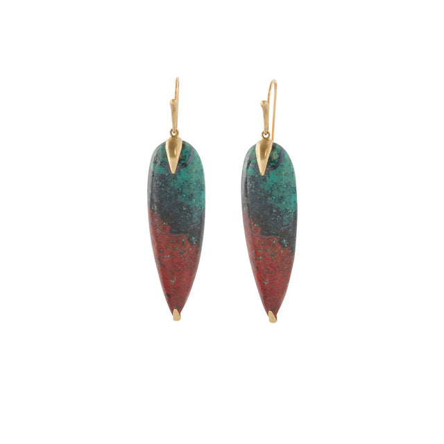 Annette Ferdinandsen Sonoran Bird Earrings -  Sunset Jasper  - Earrings - Broken English Jewelry