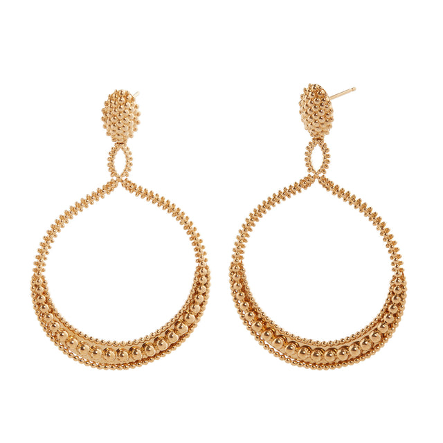 Carla Amorim Broto Earrings - Earrings - Broken English Jewelry front and angled view