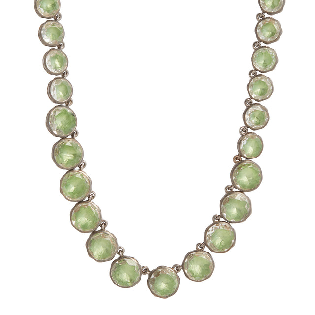 Larkspur & Hawk Catherine Round Riviere Necklace - Necklaces - Broken English Jewelry front view