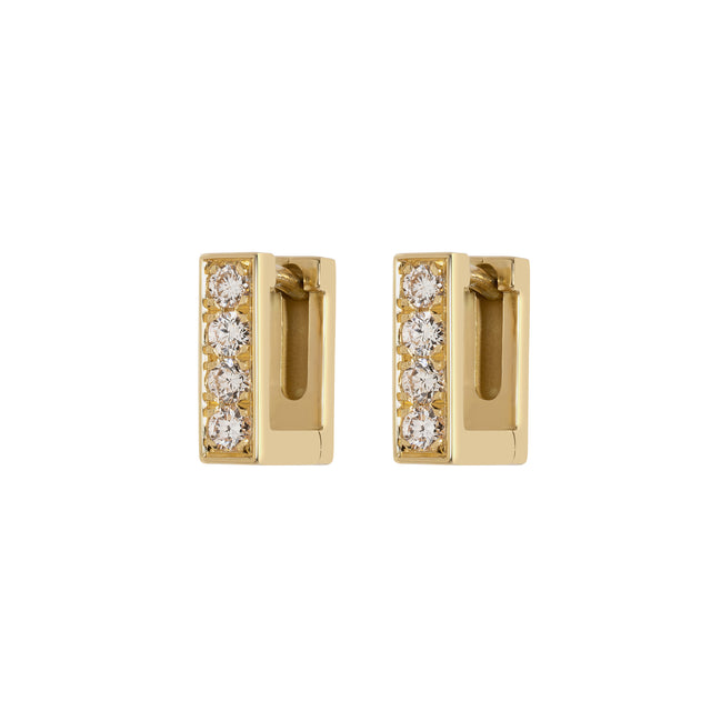 Mosaic Diamond Hoops