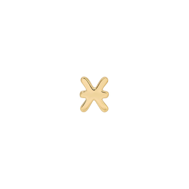 Mini Pisces Zodiac Stud Earring