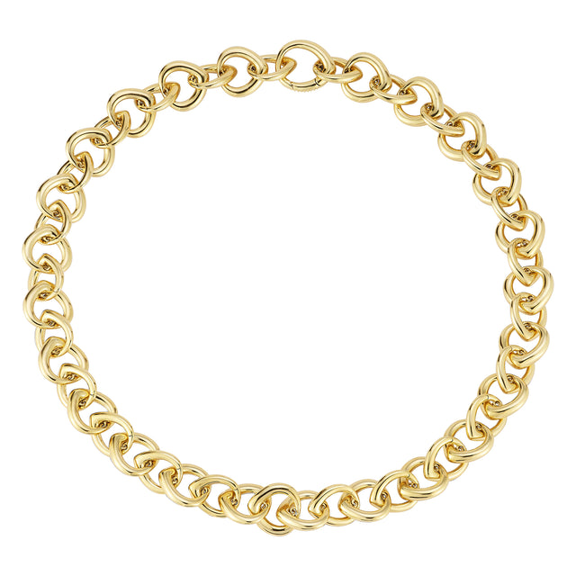 Small Shield Link Necklace