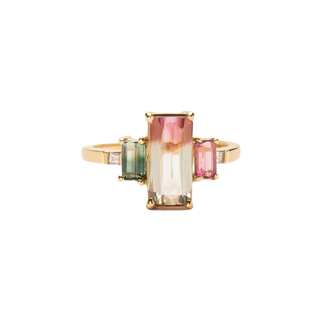 Xiao Wang Galaxy Ring - Bi Color & Pink Tourmaline - Rings - Broken English Jewelry