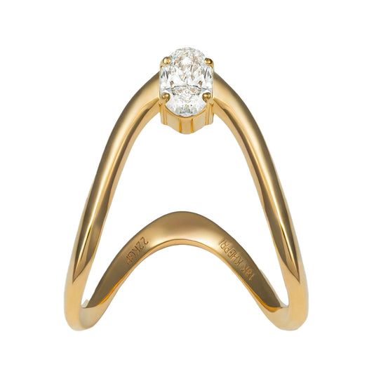 Petite Oval Vanki Ring - Main Img