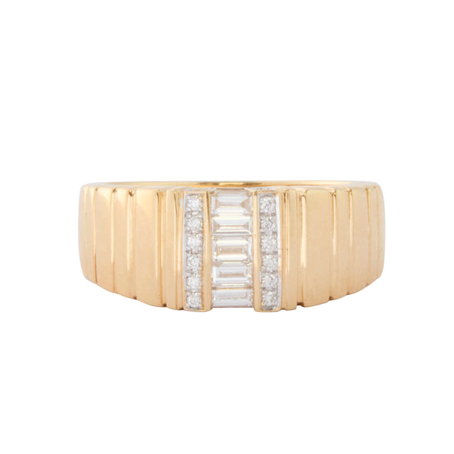 Diamond Twist Cigar Ring