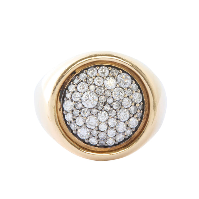 Black Rhodium Plated Antique Smartie Ring