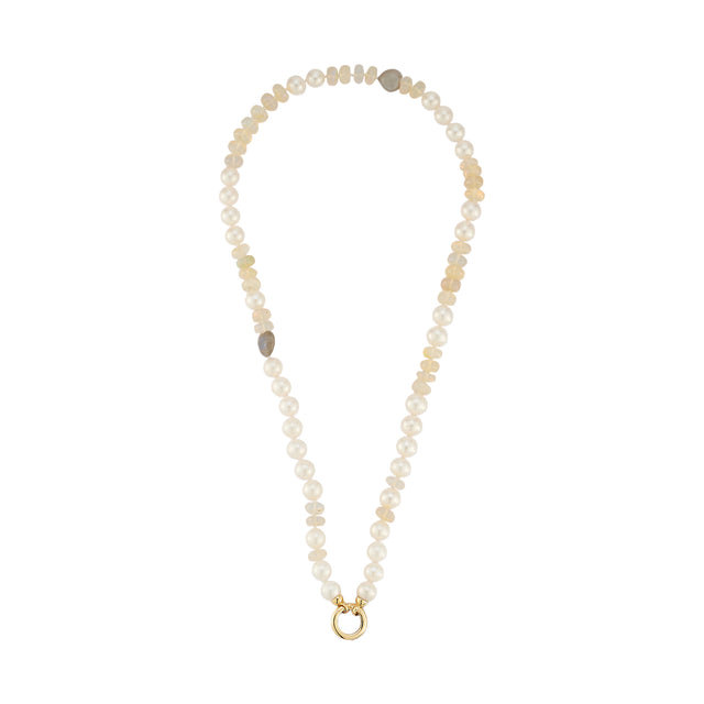 Storrow Opal Maisy Necklace - Necklaces - Broken English Jewelry top view