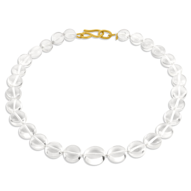 Round Rock Crystal Collar Necklace