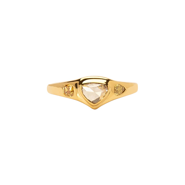 Xiao Wang Neptune Ring - Rose Cut Diamond - Earrings - Broken English Jewelry