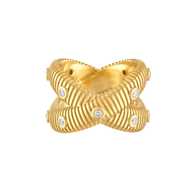 Diamond Clio X Ring