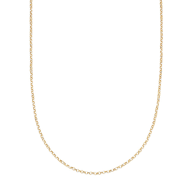 Loquet 18" Rolo Chain - Yellow Gold - Broken English Jewelry