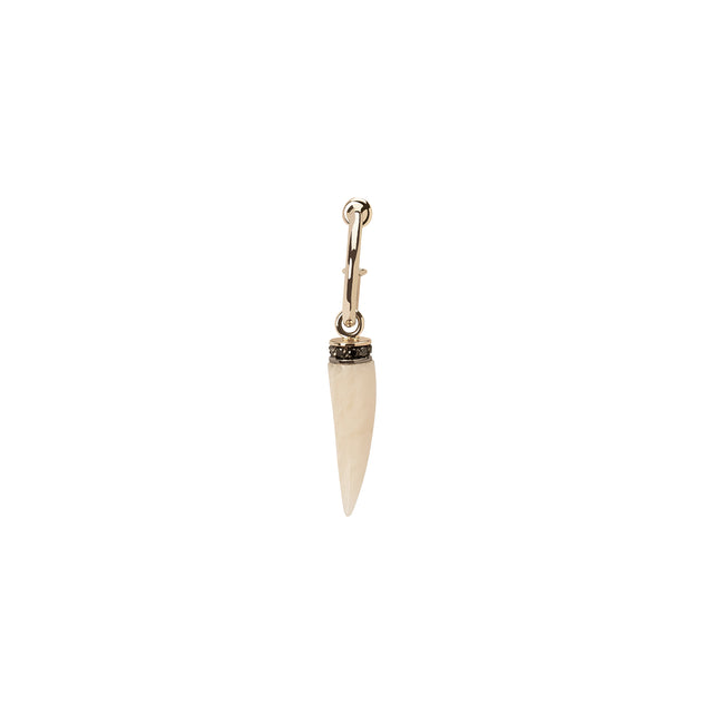 Ara Vartanian Horn Earring - Black Diamond - Earrings - Broken English Jewelry