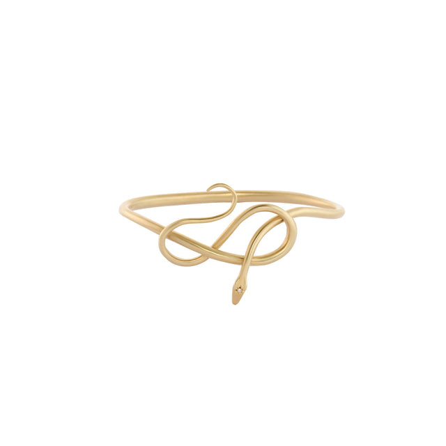 Diamond Eyes Serpent Bangle