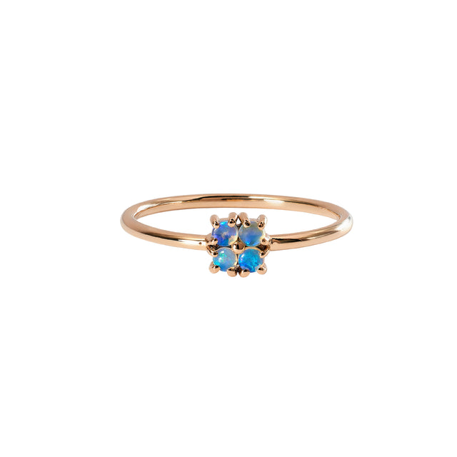 Small Opal Lattice Ring