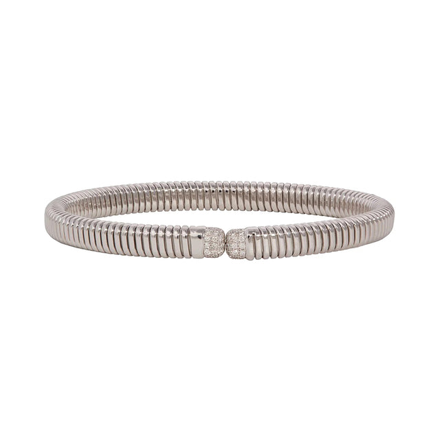 Sidney Garber Diamond Tubogas Bettina Bangle - Bracelets - Broken English Jewelry
